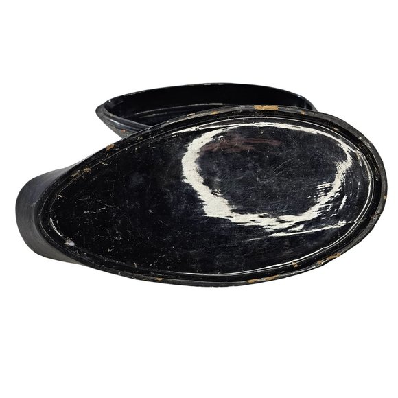 Vintage Hand Painted Lacquerware Duck Trinket Box Folk Art Large 14" - Picture 10 of 13